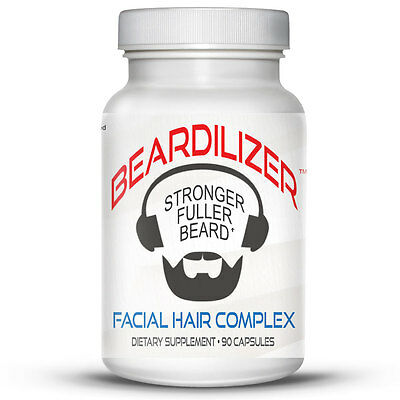 Beardilizer - #1 Facial Hair And Beard Growth Complex For Men - 90 Capsules