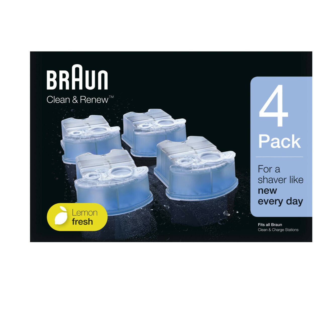 Braun Clean & Renew Refill Cartridges Ccr - 4 Count