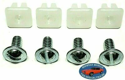 Gm Gmc Front Rear Bumper License Plate Holder Frame Bolts & Nuts Hardware 8pc Rm