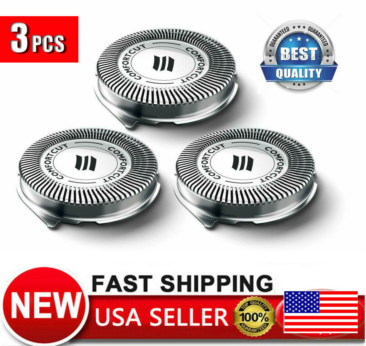 Sh30/52 Replacement Heads For Philips Norelco Series 3000 S738h Sh30 Blades