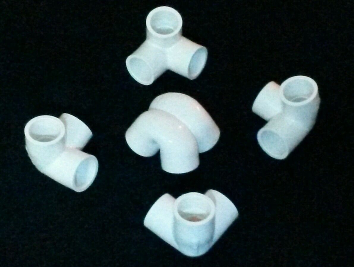 Russian Style Nubian Meditation Pyramid Pvc Connector Kit For 1/2" Usa Pvc Pipe