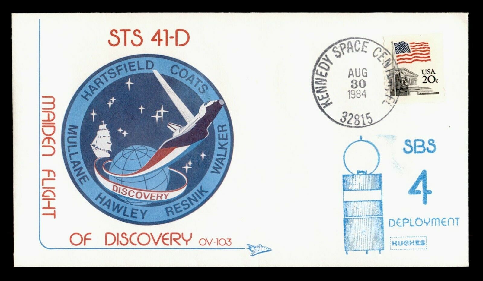 Dr Who 1984 Sts 41d Discovery Launch Kennedy Space Center Fl  C245556
